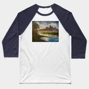 Secluded Mountain Baseball T-Shirt